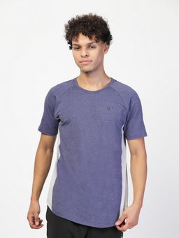 INVINCIBLE - Blue Men's Contrast T-Shirt