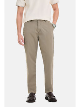 Snitch - Polyester Straight Mid Waist Regular Fit Solid Trouser
