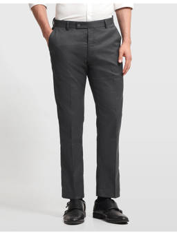 Arrow - Polyester Slim Mid Waist Slim Fit Solid Trouser