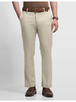Arrow - Polyester Straight Mid Waist Regular Fit Solid Trouser