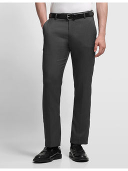 Arrow - Polyester Straight Mid Waist Regular Fit Solid Trouser
