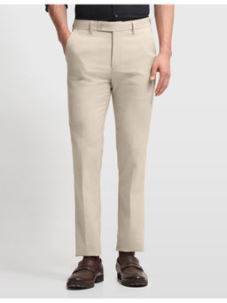 Arrow - Polyester Straight Mid Waist Slim Fit Solid Trouser
