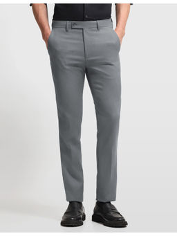 Arrow - Polyester Straight Mid Waist Slim Fit Solid Trouser