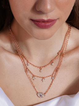 Joker and Witch - Radiant Evil Eye Layered Necklacefor Women