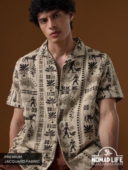 The Souled Store - Official Nomad: Spirit Mens Textured Shirt