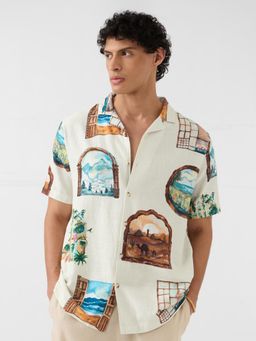 The Souled Store - Tss Originals: Vintage Pane Mens Holiday Shirt