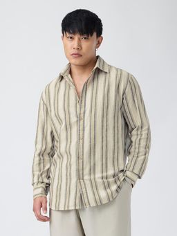 The Souled Store - Cotton-Linen Echo Mens Cotton Linen Shirt