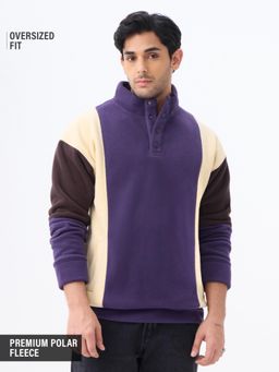The Souled Store - Bold Colorblock Mens Oversized Sweatshirt