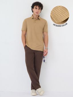 The Souled Store - Pique: Champagne Mens Polo T-Shirt