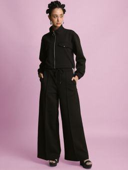 Bene Kleed - Women Black Relaxed Co-Ord Set