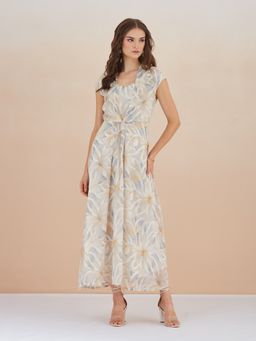 Latin Quarters - Women's Grey Printed Dress