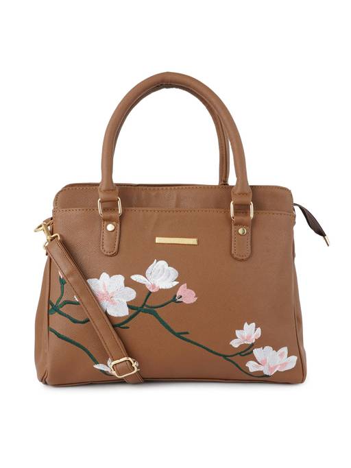 Buy Lapis O Lupo Brown Floral Handbag Online LIORA Urban flow mini 