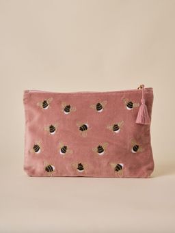 Amaara Home - Pink Bumble Bee Travel Pouch