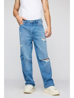 FREAKINS - Streetwise Torn Men's Straight Fit Jeans