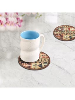 Mona B - Ethnic Multi-Color Coasters (Pack of 4)