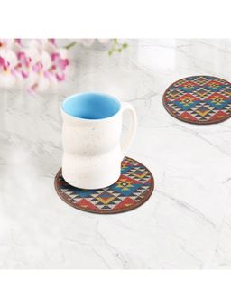 Mona B - Geometric Multi-Color Coasters (Pack of 4)