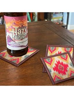 Mona B - Abstract Multi-Color Coasters (Pack of 4)