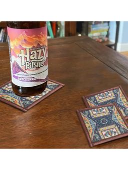 Mona B - Ethnic Multi-Color Coasters (Pack of 4)