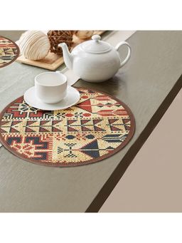 Mona B - Polyester Ethnic Multi-Color Table Mats (Pack of 2)