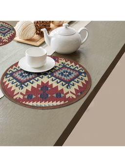 Mona B - Polyester Ethnic Multi-Color Table Mats (Pack of 2)