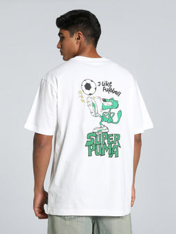 Puma - Graphics Super Men Relaxed Fit T-Shirt White