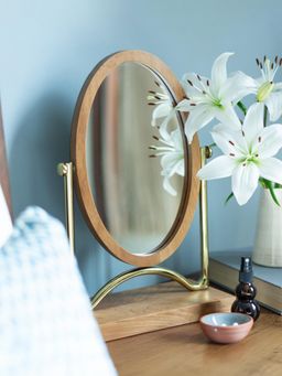 IAAH - Rotary Vanity Mirror Gold