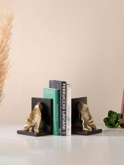 IAAH - Leaf Bookend Gold