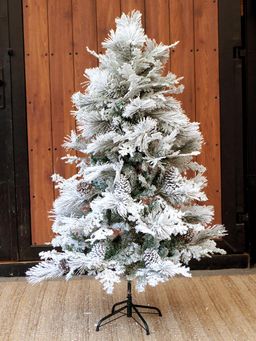 Little Surprise Box - Little Surprise BoxFlat Snowy Leaves Xmas Tree with 400 Branch Tips