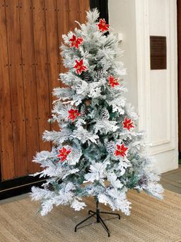 Little Surprise Box - Little Surprise BoxBushy Snowy Leaves Xmas Tree with 8 Free Wired