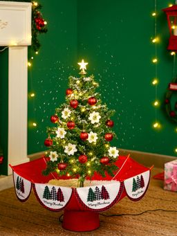 Little Surprise Box - Star Tree Themed Snowfall with Light & Music Umbrella Styled Christmas