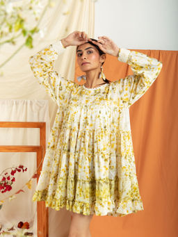 MEESA - Demi Tier Multi-Color Dress