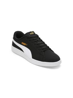 Puma - Smash V2 Buck Unisex Black Sneakers