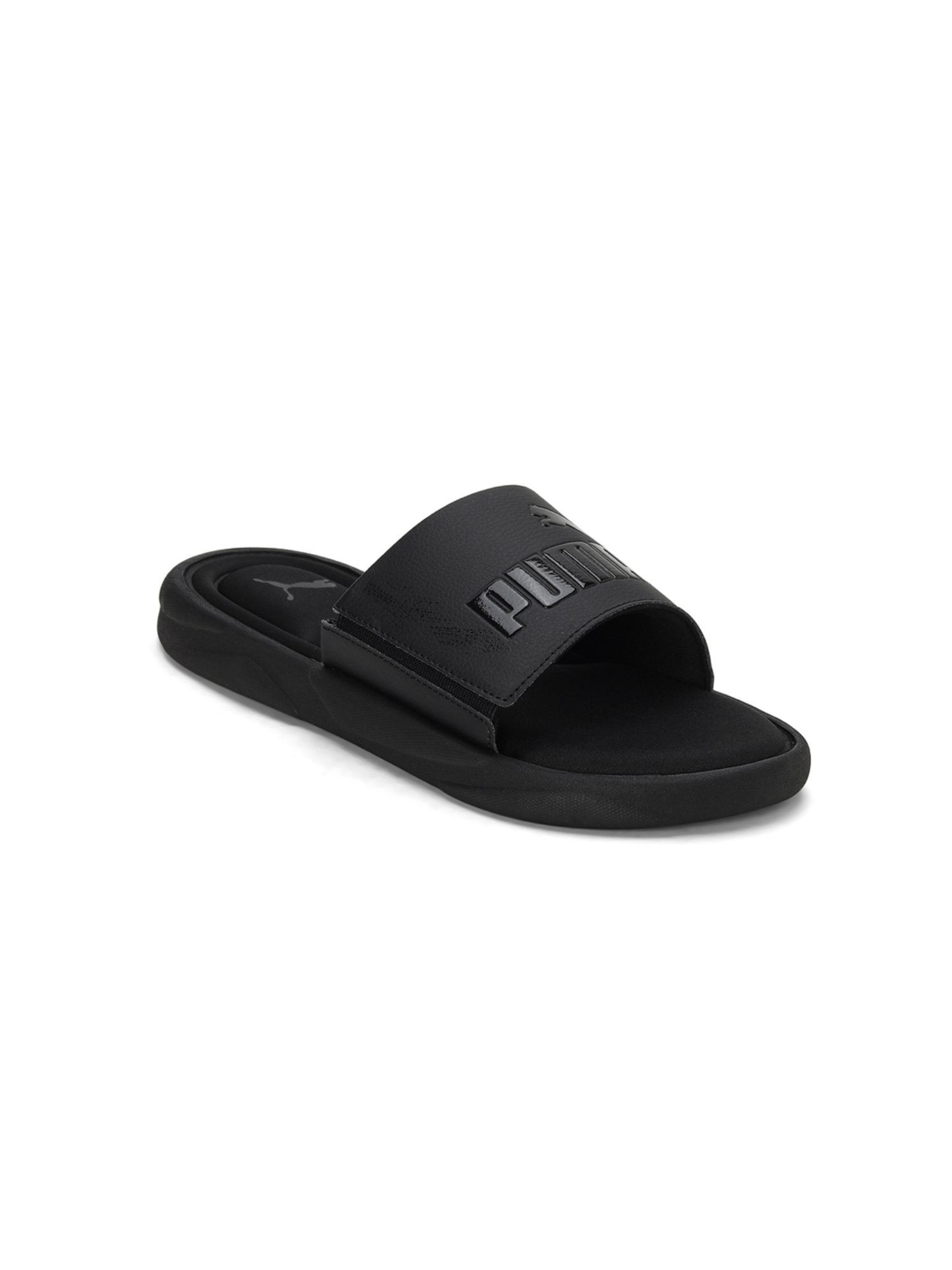 Buy Puma Royalcat Memory Foam Unisex Black Slides Online