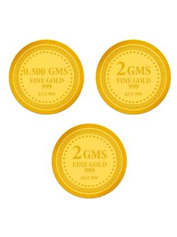 Swarnavarsham - Muthoot Pappachan Hallmarked 999 Gold Coin 4.5 Gm (0.5 Gm + 2 Gm + 2 Gm)