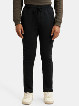 Jockey - UM53 Men Super Combed Cotton Rich Fleece Trackpants - Black