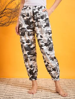 The Kaftan Company - Grey Camouflage Lounge Pants