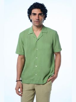 TERRA LUNA - Green Chriss Ss Khadi Shirt