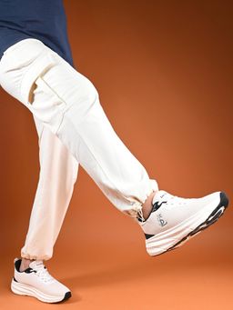 Louis Stitch - Mens Canadian White Athleisure Flyknit Sneakers