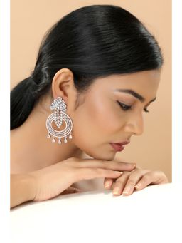 TIZORA - Baguette Studded Chandbalis