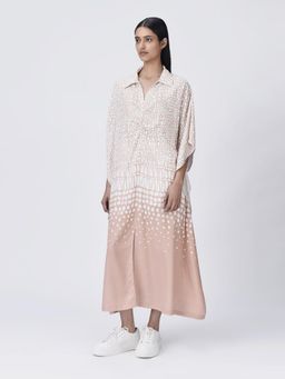 Genes Lecoanet Hemant - Women's Collar Neck Printed A-Line Dress