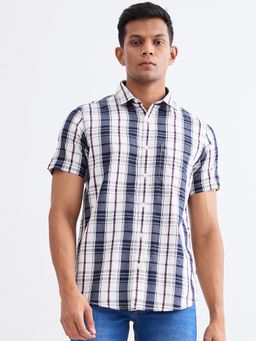 Spykar - White Slim Fit Casual Shirt for Men