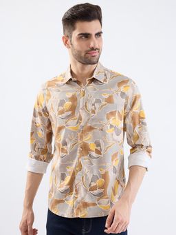 Spykar - Silver Grey Slim Fit Casual Shirt for Men