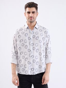 Spykar - White Slim Fit Casual Shirt for Men