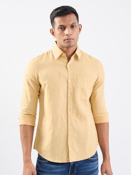Spykar - Beige Slim Fit Casual Shirt for Men