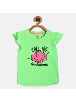 MINI KLUB - Kids Girls Neon Green Knit Top