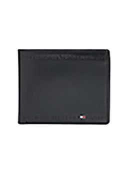 Tommy Hilfiger - Men's Global Coin Leather Wallet Kantou - Black