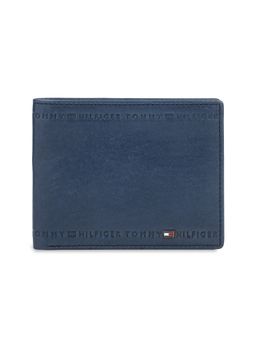 Tommy Hilfiger - Men's Slimfold Leather Wallet Kantou - Navy Blue
