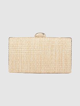Forever New - Helena Weave Hardcase Clutch with Detachable Strap