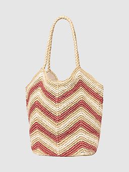 Forever New - Keira Chevron Weave Tote Bag