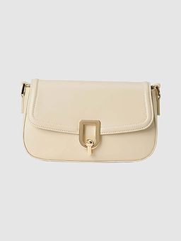 Forever New - Carly Curve Lock Handbag - Cream